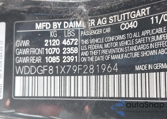 WDDGF81X79F281964: 39236819