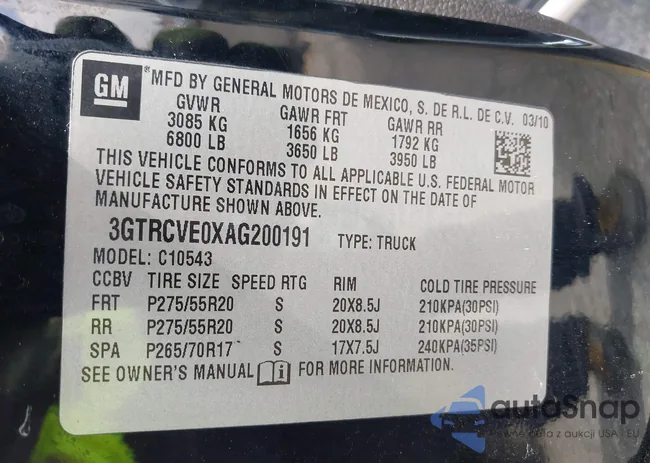 3GTRCVE0XAG200191: 39238522