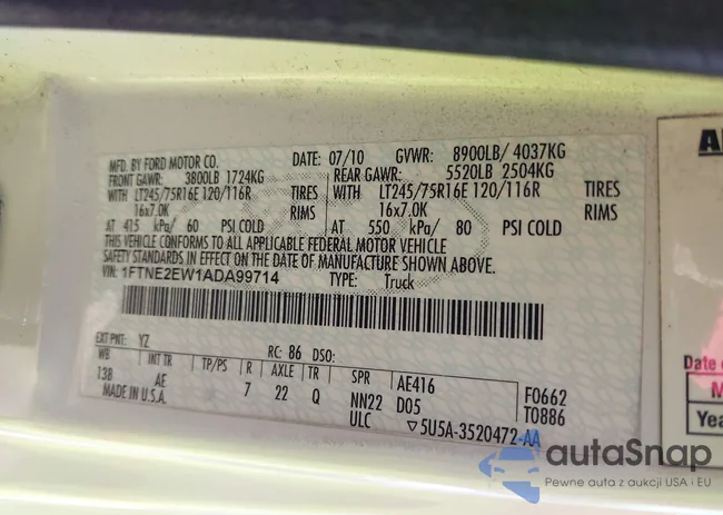 1FTNE2EW1ADA99714: 39238836