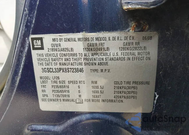 3GSCL33PX8S723846: 39259193