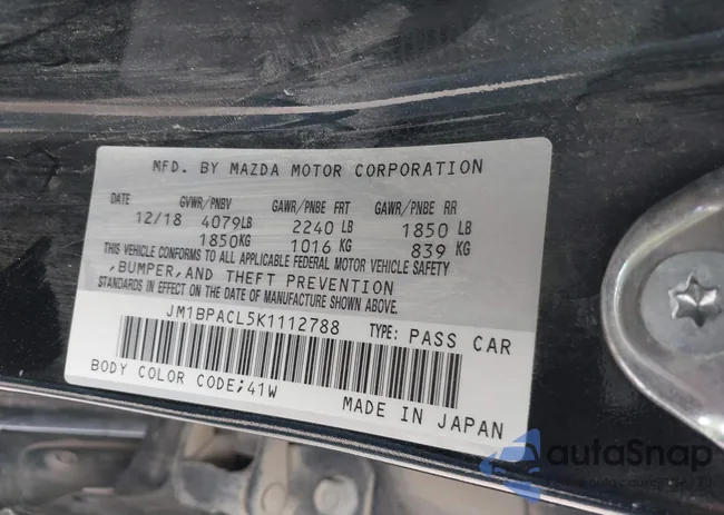 JM1BPACL5K1112788: 39264847