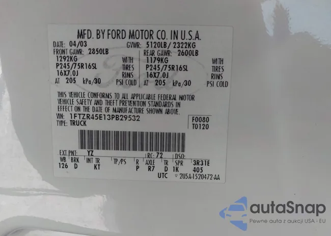 1FTZR45E13PB29532: 39266099