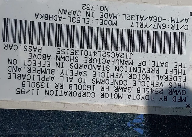 JT2AC52L4T0135155: 39267387