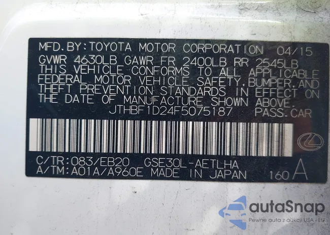 JTHBF1D24F5075187: 39286079