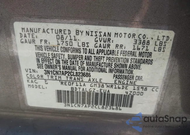 3N1CN7AP2CL823686: 39308276