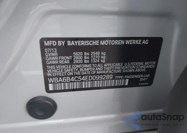 WBA6B4C54ED099289: 39307512