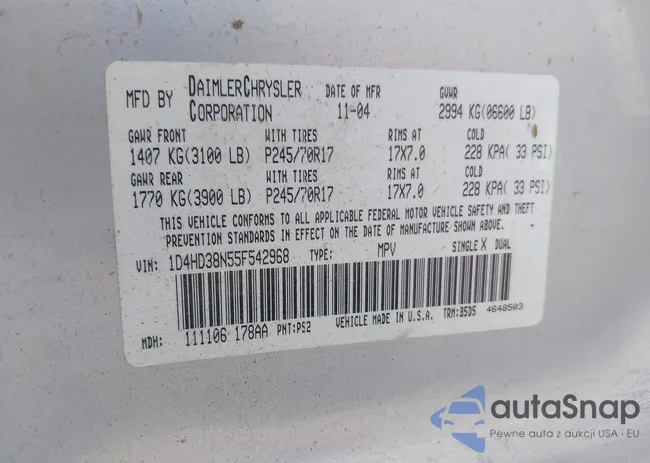 1D4HD38N55F542968: 39319352