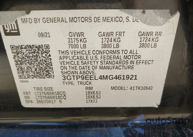 3GTP9EEL4MG461921: 39330898