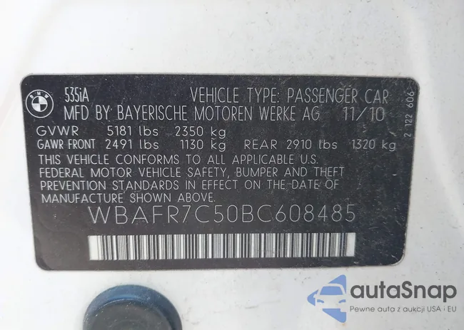 WBAFR7C50BC608485: 39332074