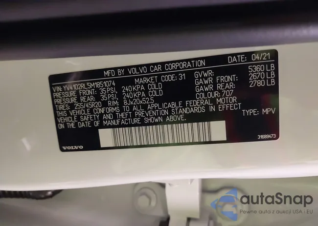 YV4102RL5M1851074: 39337777