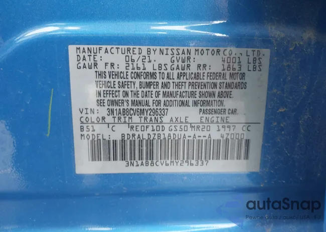 3N1AB8CV6MY296337: 39345503