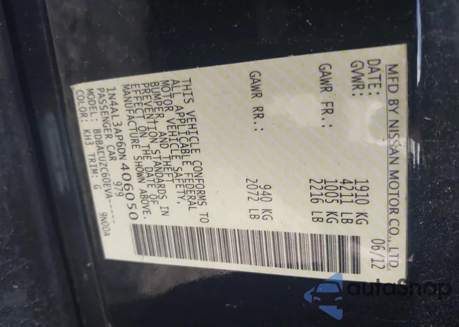 1N4AL3AP6DN406050: 39348938