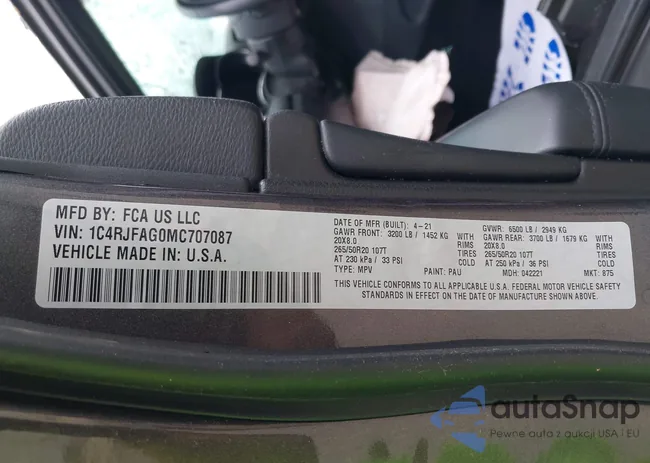 1C4RJFAG0MC707087: 39348176