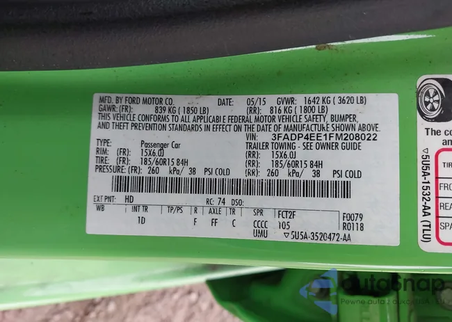 3FADP4EE1FM208022: 39352337