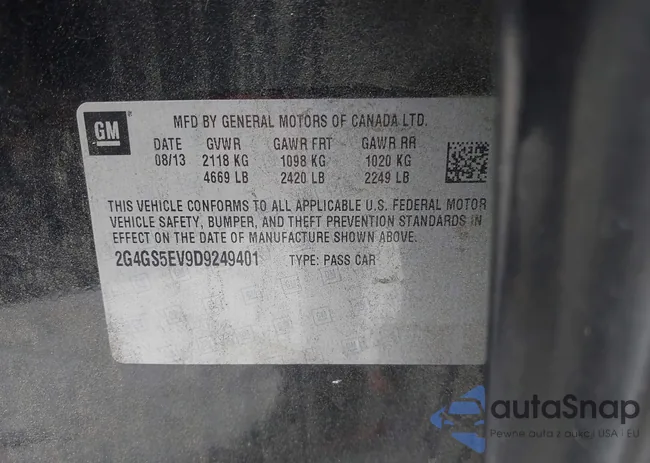 2G4GS5EV9D9249401: 39371696