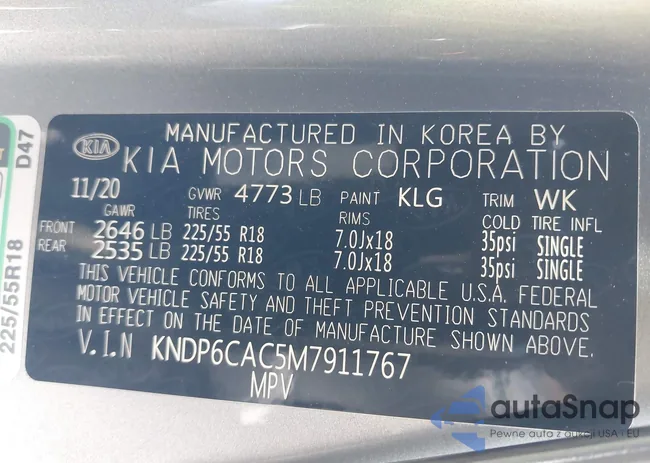 KNDP6CAC5M7911767: 39373673