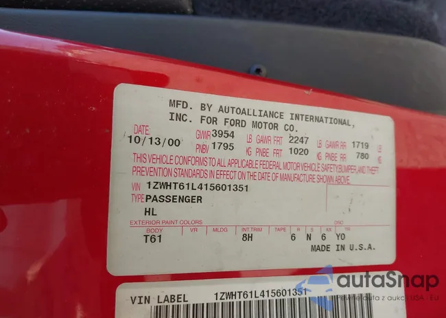 1ZWHT61L415601351: 39375329