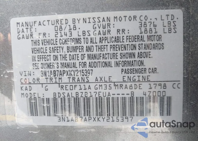 3N1AB7APXKY215397: 39378127