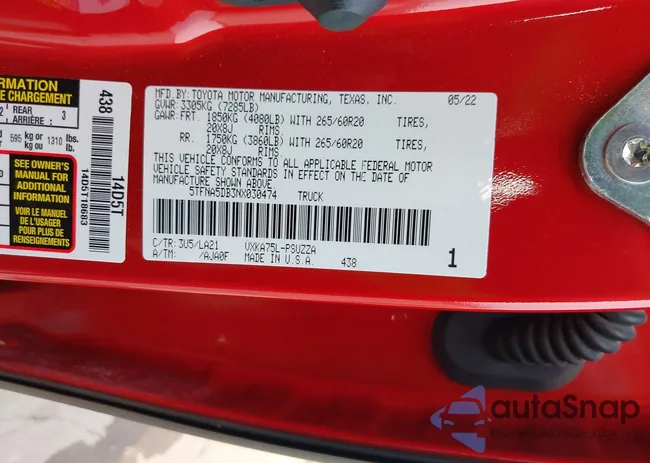 5TFNA5DB3NX030474: 39383441