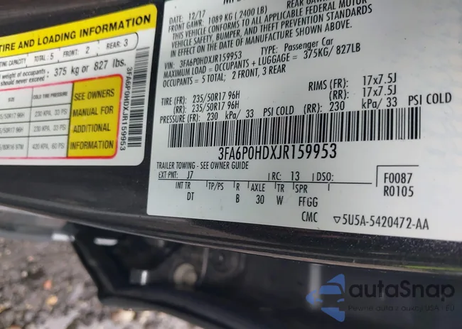 3FA6P0HDXJR159953: 39392260