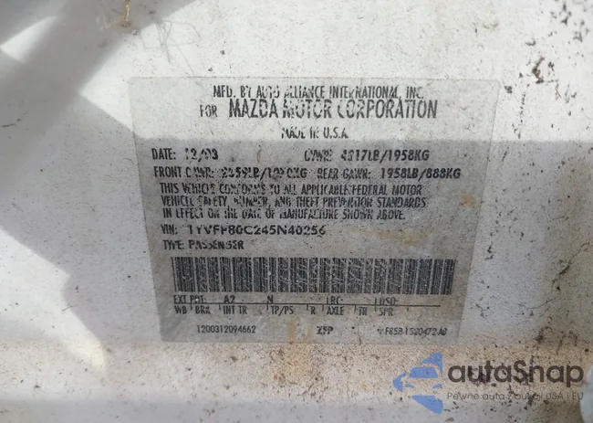 1YVFP80C245N40256: 39398861