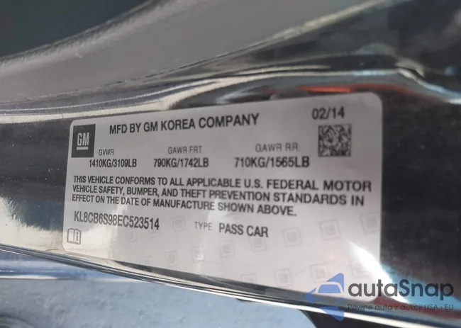 KL8CB6S98EC523514: 39406439