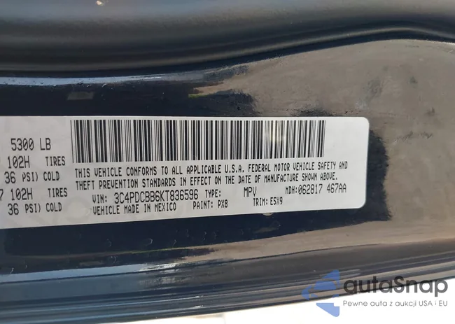 3C4PDCBB6KT836596: 39425529