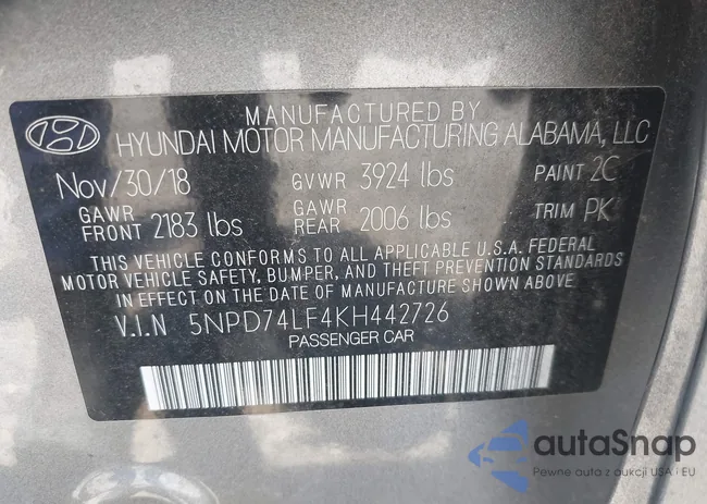 5NPD74LF4KH442726: 39429621