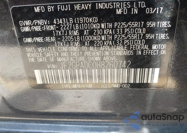 JF2GPADC0H8260742: 39431628