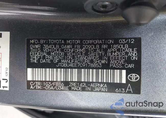 JTDBU4EE7C9178853: 39430905