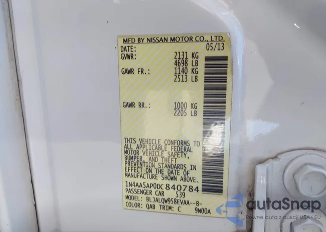 1N4AA5AP0DC840784: 39432493