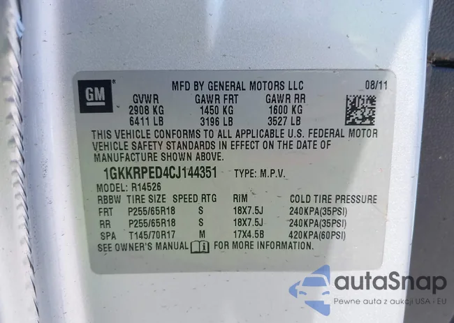 1GKKRPED4CJ144351: 39450133