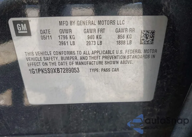 1G1PK5S9XB7289053: 39453032