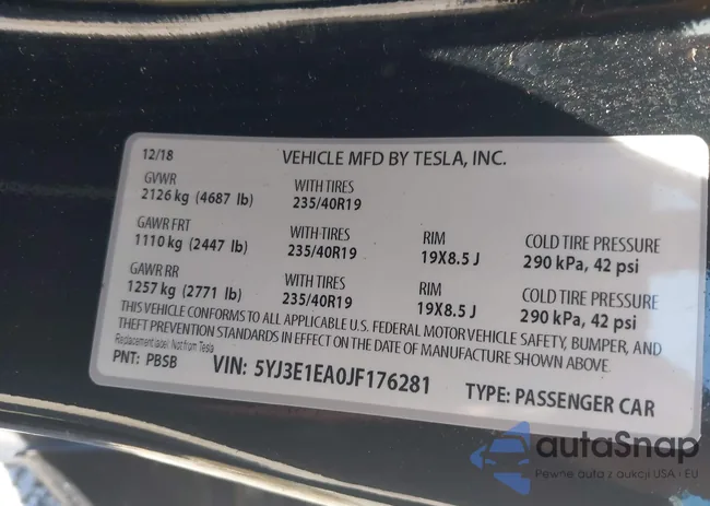 5YJ3E1EA0JF176281: 39461240