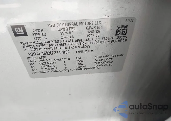 1GNALAEKXFZ117804: 39462528