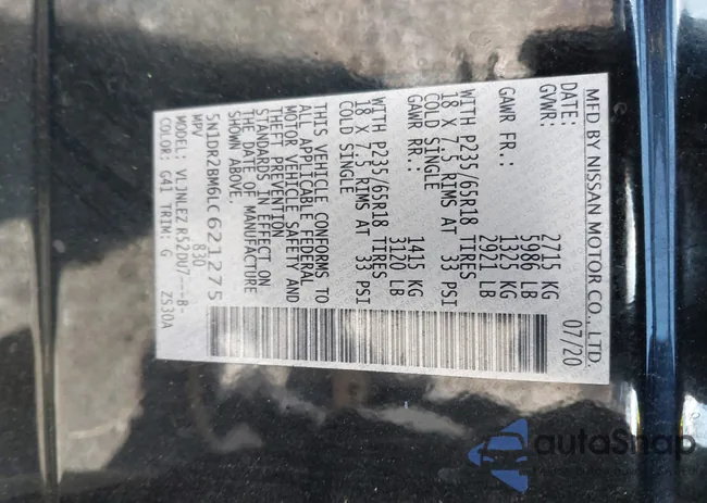 5N1DR2BM6LC621275: 39464164