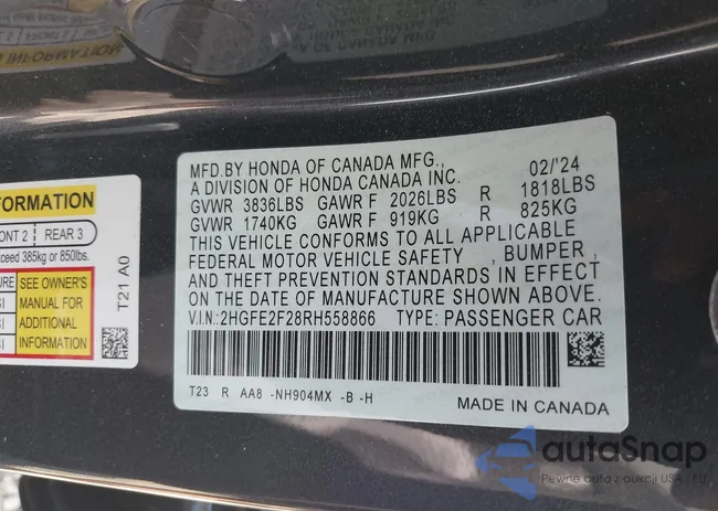 2HGFE2F28RH558866: 39466539