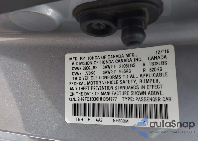 2HGFC3B30HH354877: 39472684