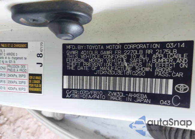 JTDKN3DU3E1810250: 39476489