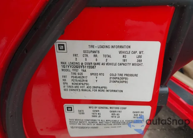 1G1YY22G5Y5115587: 39476625