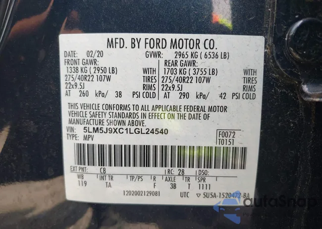 5LM5J9XC1LGL24540: 39494321