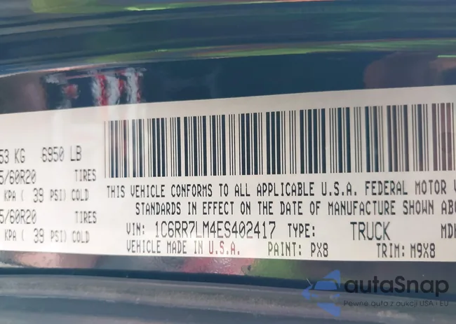 1C6RR7LM4ES402417: 39500032