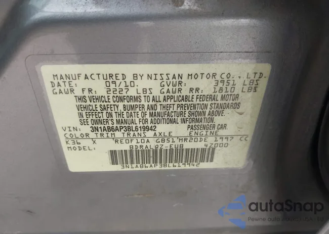 3N1AB6AP3BL619942: 39501412