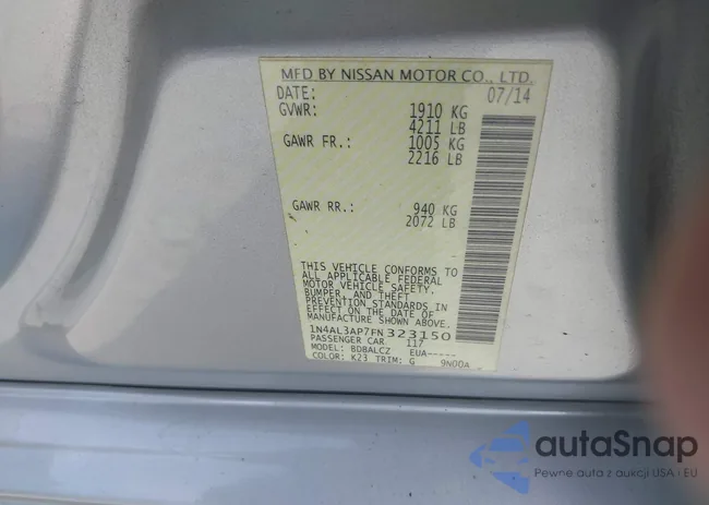 1N4AL3AP7FN323150: 39502279