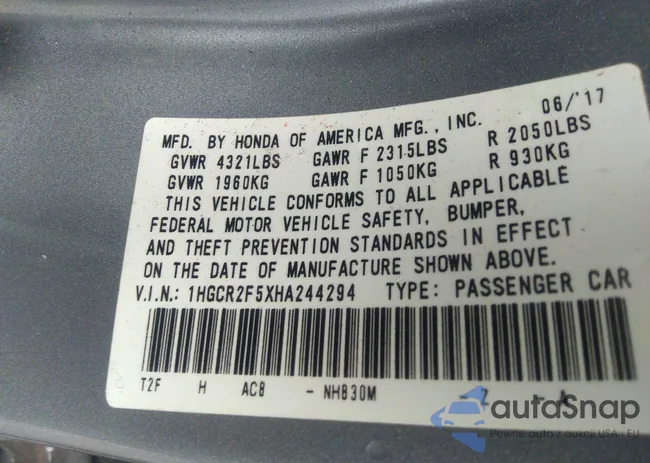 1HGCR2F5XHA244294: 39503942