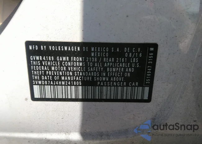 3VWDB7AJ4HM241805: 39509274