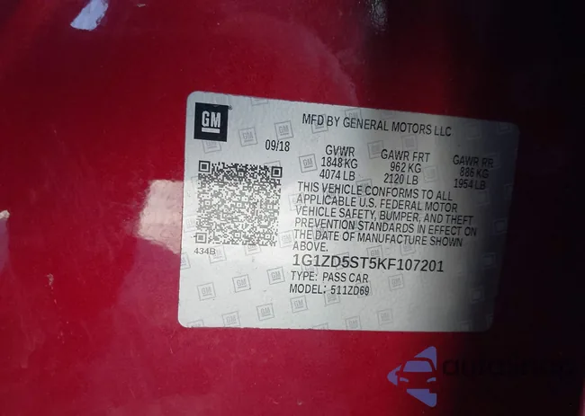 1G1ZD5ST5KF107201: 38528035