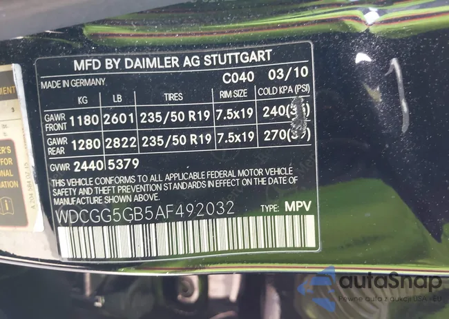 WDCGG5GB5AF492032: 38533243