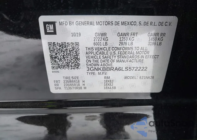 3GNKBBRA6LS572222: 38539602