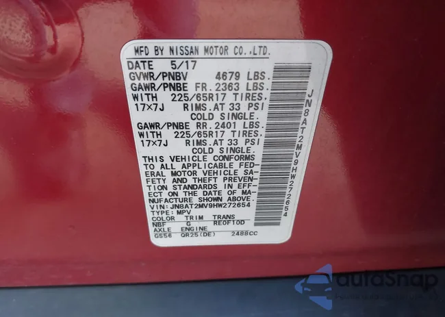 JN8AT2MV9HW272654: 38539883